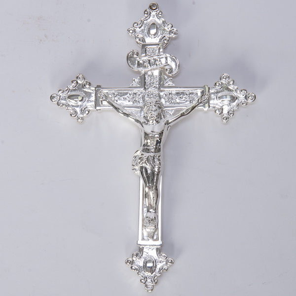 Silver Plated Hanging Wall Crucifix