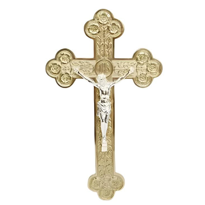 Solid Brass Wall Crucifix