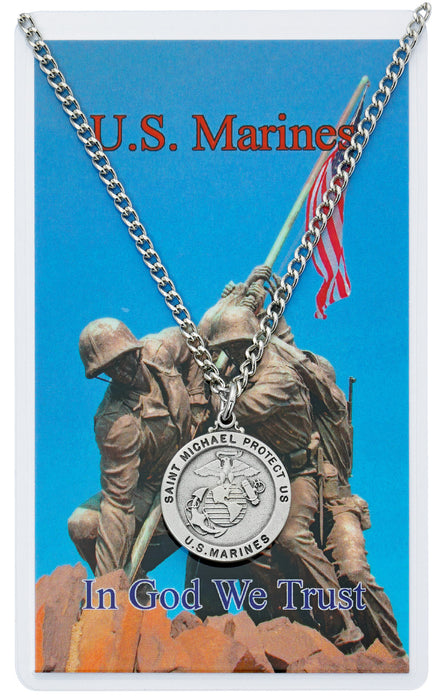 St. Benedict Rosary With Battle Rosary, Lords Prayer Dog Tag, Marines Visor Clip, Marine Medal Prayer Card And Military Chaplet - Military Gift Set
