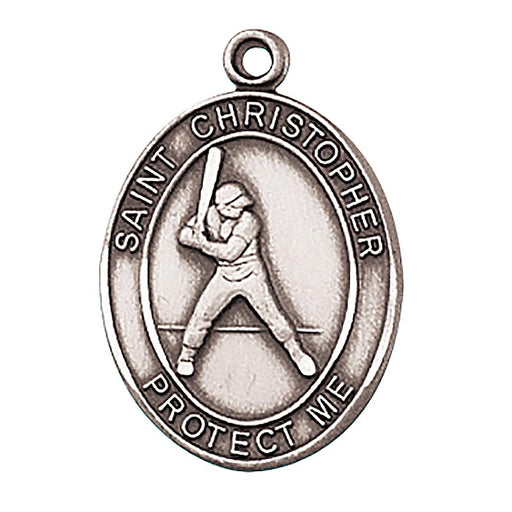 St. Christopher Medal - Men Baseball Medal