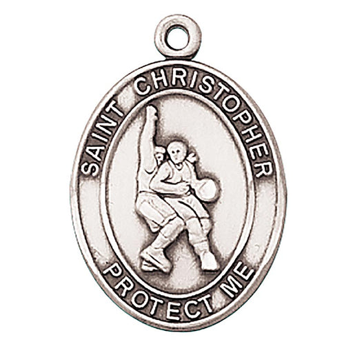 St. Christopher Medal - Men Basketball Medal