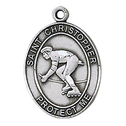 St. Christopher Medal - Men Rollerblading Medal