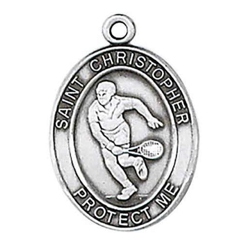St. Christopher Medal - Men Tennis Medal