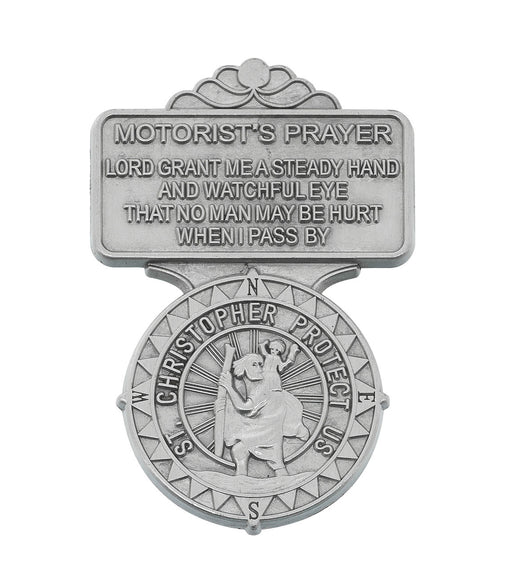 St. Christopher Motorist's Prayer Visor Clip