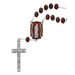 St. Florian Auto Rosary with 8mm red beads
