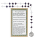 St. Joseph Chaplet with Amethyst Crystal Beads and St. Joseph Medal