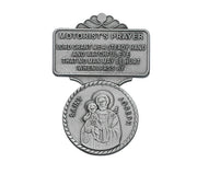 St. Joseph Medal and Prayer Card,  Visor Clip, Crucifix and Cross Bracelet - Father's Day Gift Set