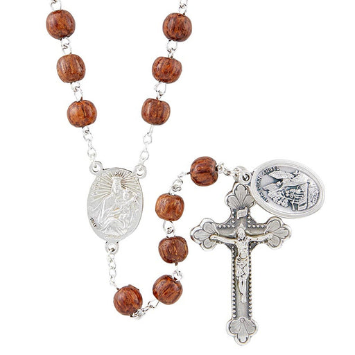 St. Michael Coco Bead Rosary