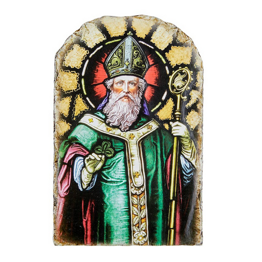 St. Patrick Arched Tile Plaque