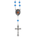 St. Teresa Auto Rosary with 6mm Blue Beads