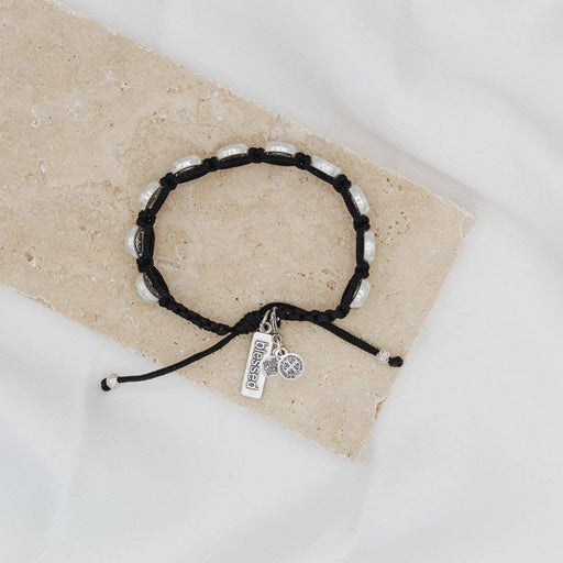 St. Benedict Charm – Small Silver-Tone Medal with Auspice Maria Logo | Made in France