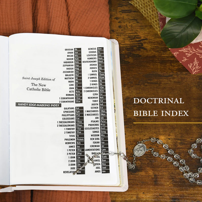 Nueva Biblia Católica de San José (Edición de regalo-Tamaño personal) - Borgoña