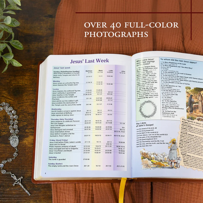 Nueva Biblia Católica de San José (Edición de regalo - Tipo grande) - Azul