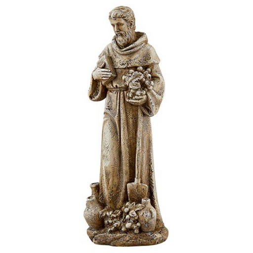 12" Saint Fiacre Statue