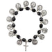 Station of the Cross Black Beads Bracelets - Made in Italy