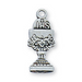 Sterling Silver Chalice w/ 16" Rhodium Plated Chain