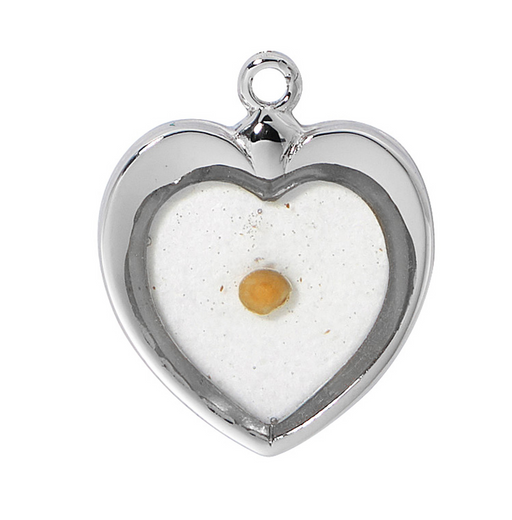 Sterling Silver Heart with Mustard Seed