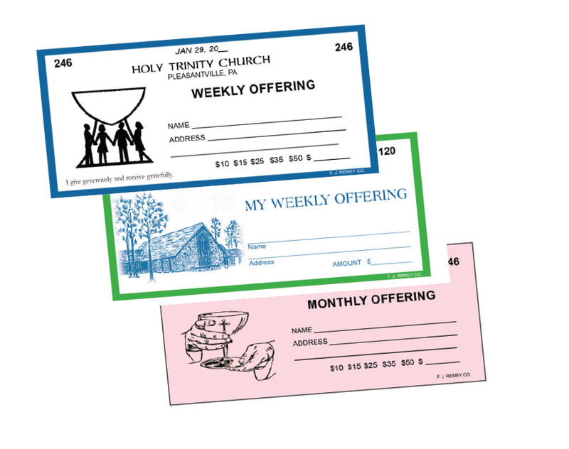 Stock Boxed Envelope Set | Catholic Church Offering Envelopes for Adults & Children