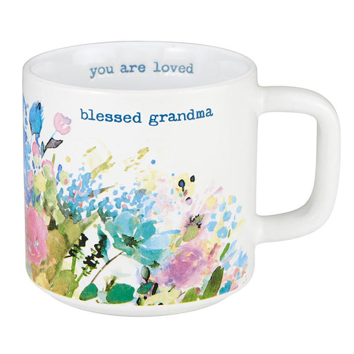 Stoneware Stackable Mug - Blessed Grandma