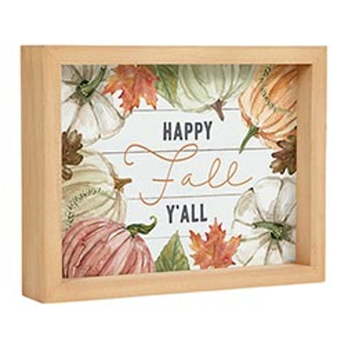 Thanksgiving-  Happy Fall Framed Sign