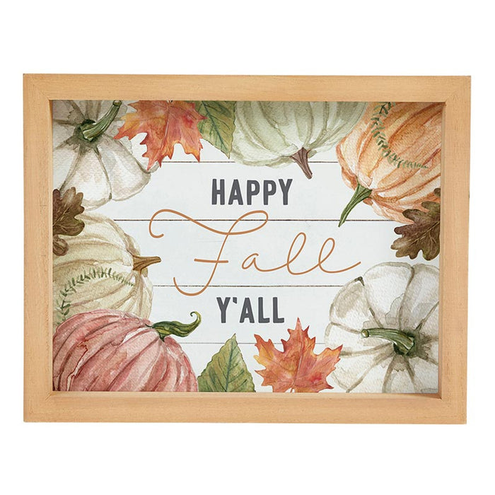 Thanksgiving-  Happy Fall Framed Sign