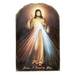 The Divine Mercy Jesus Christ Arched Tile Plaque With Stand