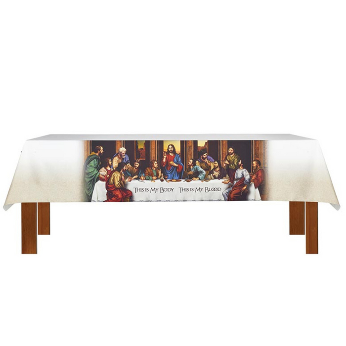 The Last Supper White Altar Frontal