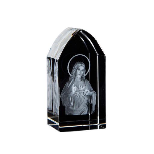 The Sacred Heart of Jesus Etched Glass