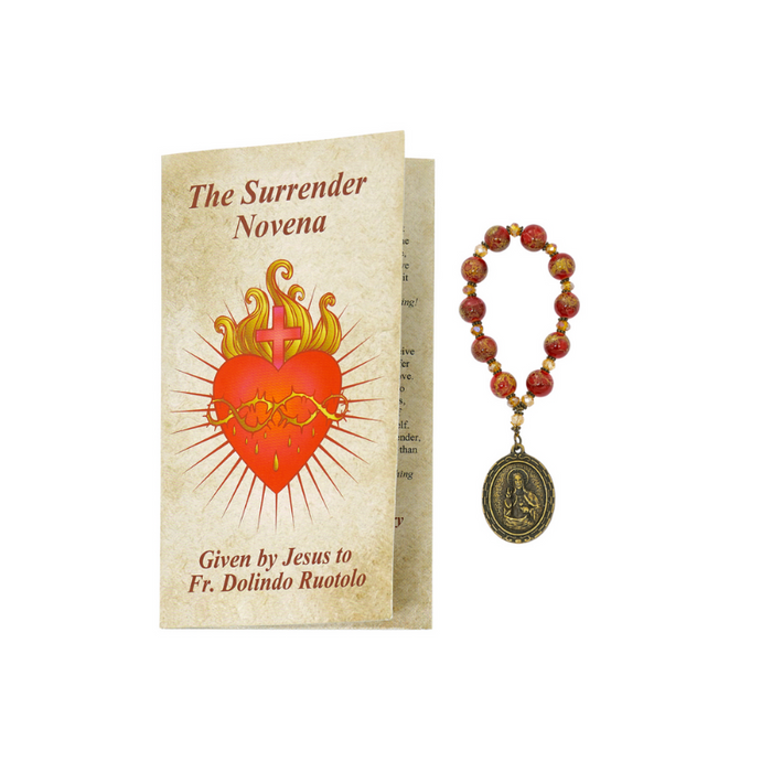 The Surrender Novena Prayer Booklet and Chaplet Novena with Prayer Booklet Antique Style The Surrender Novena Booklet