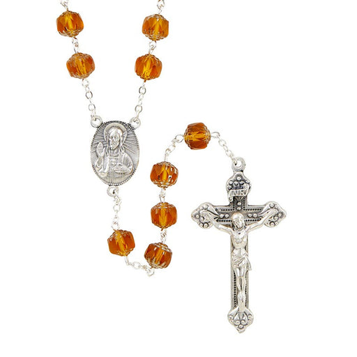 Topaz Rosary - La Verna Collection