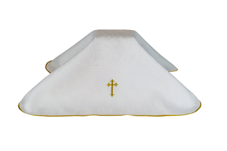 URN-C108 - Embroidered Latin Cross Urn Cover With Piping