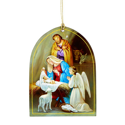The Nativity Angel Arched Christmas Ornament - 1 Piece Per Package