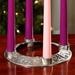 7" D Advent Wreath Nativity Candleholder
