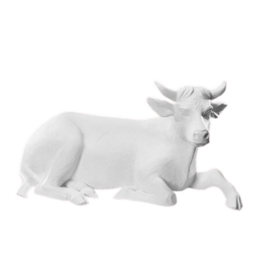 32" Val Gardena White Ox - Nativity Figurine