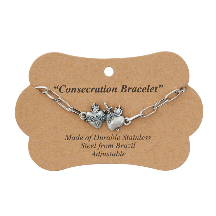 Immaculate Heart and Sacred Heart Consecration Bracelet