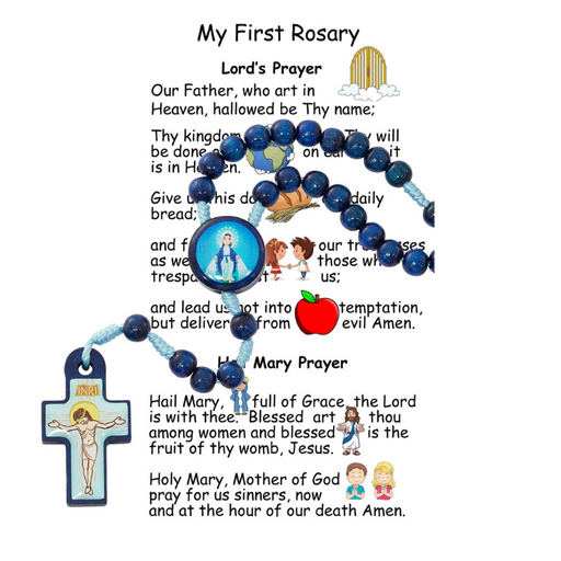 Blue Beads Kiddie Miraculous Rosary