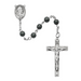 6MM Genuine Hematite Rosary - Sterling Silver