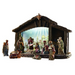 8"H Lighted Stable Nativity Figurine