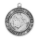 Saint Christopher Sterling Silver Medal with 18" Chain