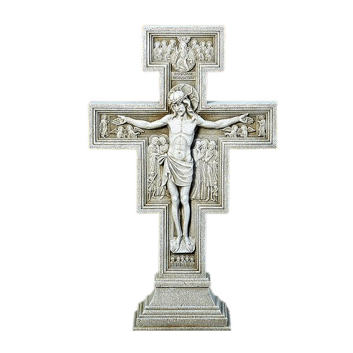 23”H San Damiano Garden Crucifix