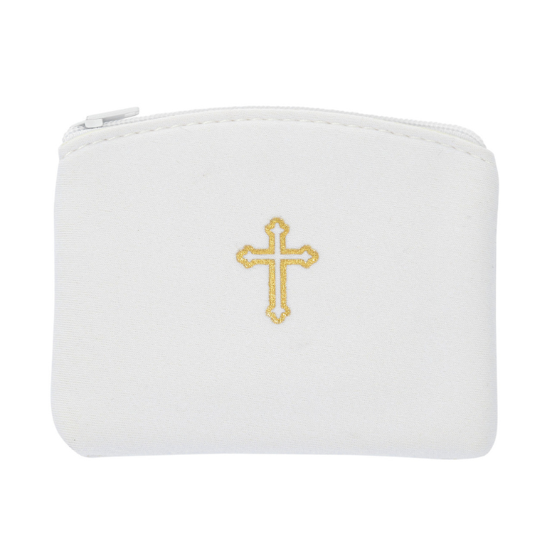 White Neoprene Rosary Case