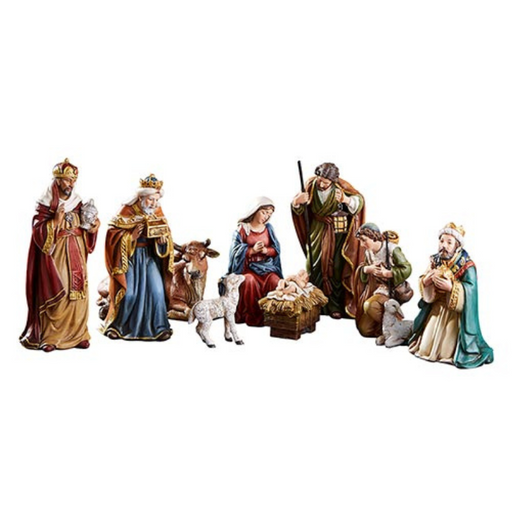 5"H Figurine - 9-Piece Nativity Set
