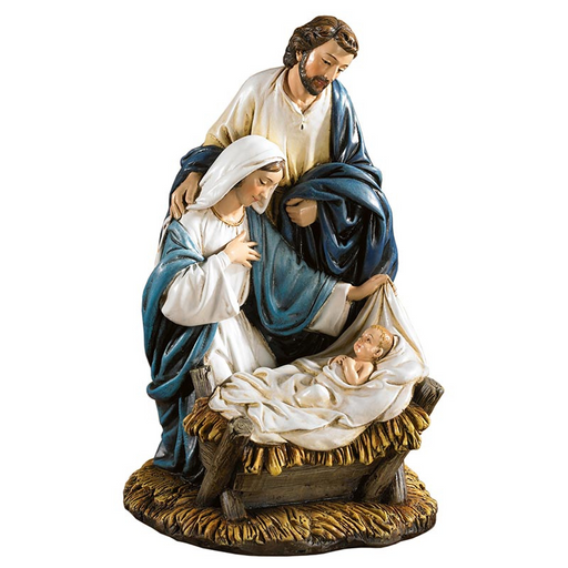 7.5"H Nativity Figurine Come Let Us Adore Him Music