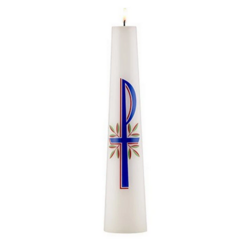 14" Chi Rho Christ Candle - 6 Pieces Per Package