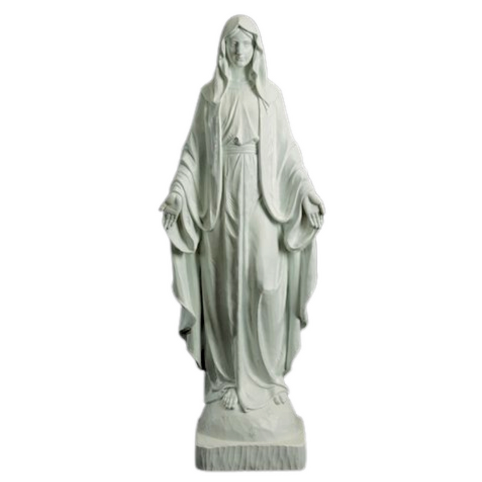 50" H Our Lady of Grace White Statue