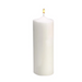 12" Plain White Memorial Candle - 4 Pieces Per Package