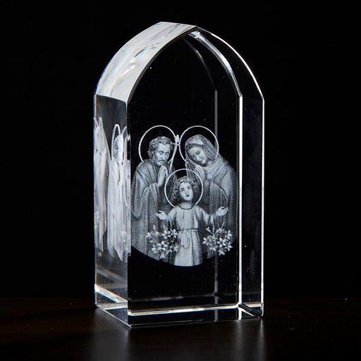Holy Family Etched Glass