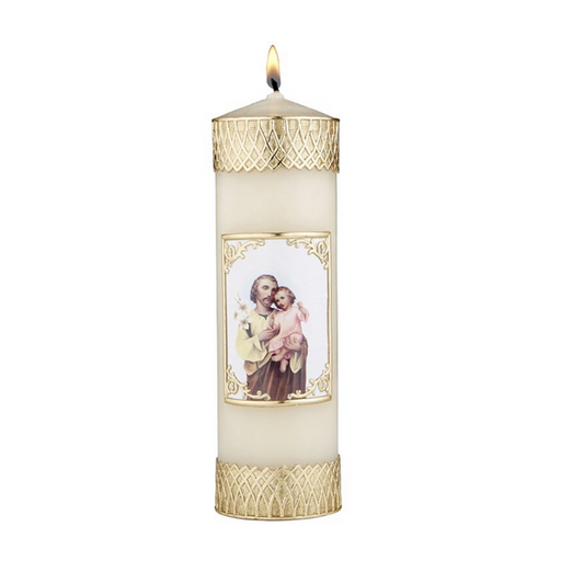 7 3/4" St. Joseph with Child Devotional Candle