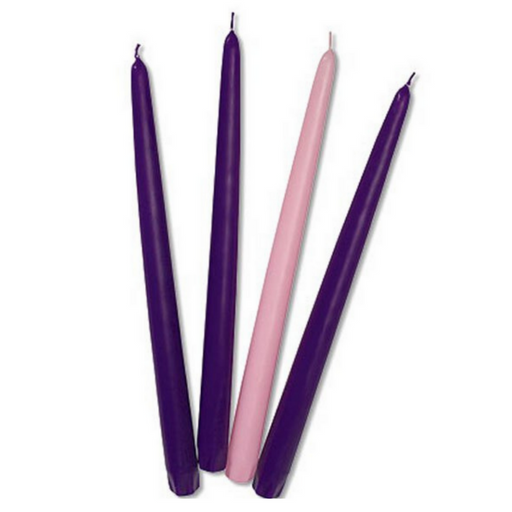 10" Advent Refill Taper Candle - 24 Pieces Per Package