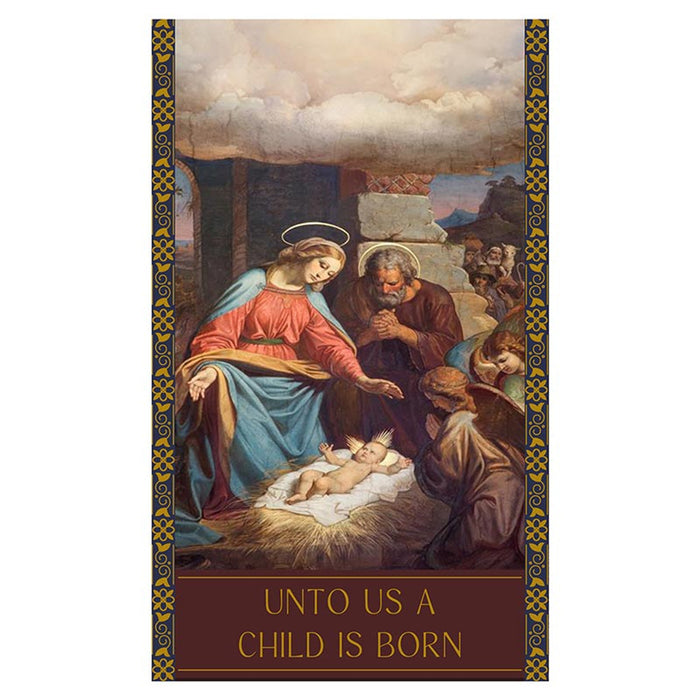 Unto Us A Child Is Born Banner - Giardino Series